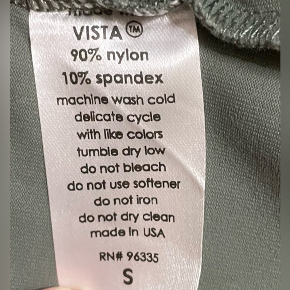 NEW Susana Monaco diagonal neckline Top Green Gray Size S Long Sleeve - Picture 10 of 10